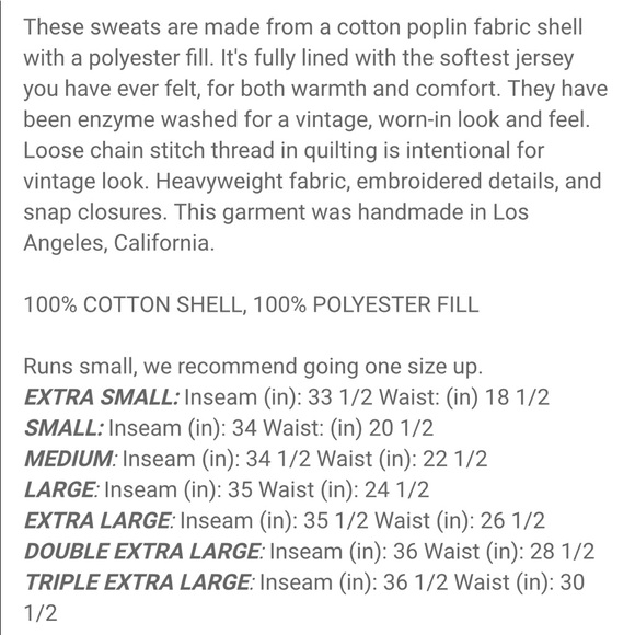 Boys Lie For Love Quilt Black Sweatpants/Joggers. Size XL. New - Picture 5 of 5